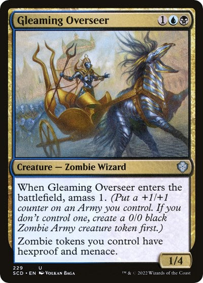 2022 Magic: The Gathering: Starter Commander Decks (SCD) - Gleaming Overseer (#229, Uncommon) (, Near Mint)