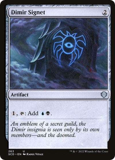 2022 Magic: The Gathering: Starter Commander Decks (SCD) - Dimir Signet (#263, Common) (, Near Mint)