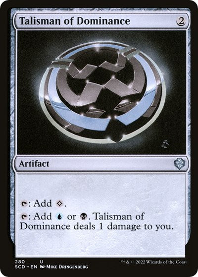 2022 Magic: The Gathering: Starter Commander Decks (SCD) - Talisman of Dominance (#280, Uncommon) (, Near Mint)