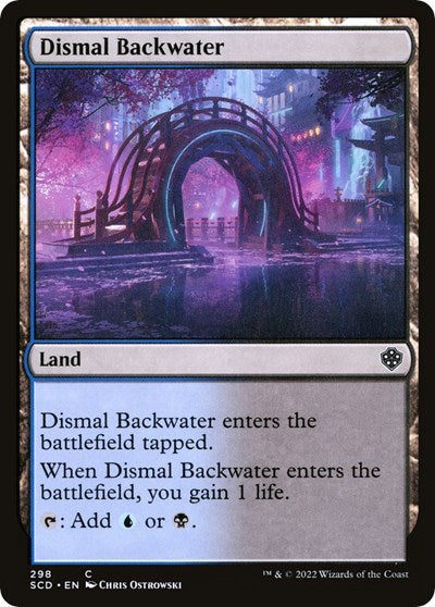 2022 Magic: The Gathering: Starter Commander Decks (SCD) - Dismal Backwater (#298, Common) (, Near Mint)
