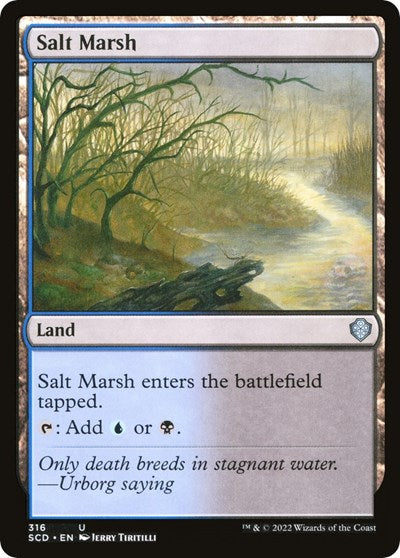 2022 Magic: The Gathering: Starter Commander Decks (SCD) - Salt Marsh (#316, Uncommon) (, Near Mint)