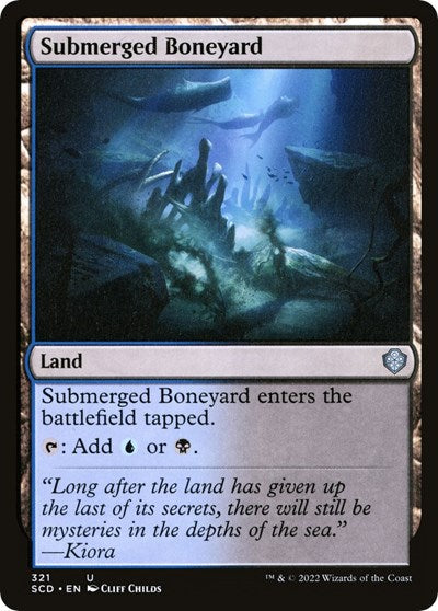 2022 Magic: The Gathering: Starter Commander Decks (SCD) - Submerged Boneyard (#321, Uncommon) (, Near Mint)