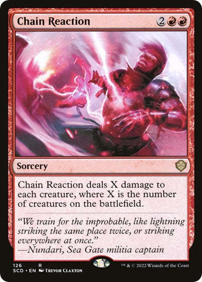 2022 Magic: The Gathering: Starter Commander Decks (SCD) - Chain Reaction (#126, Rare) (, Near Mint)