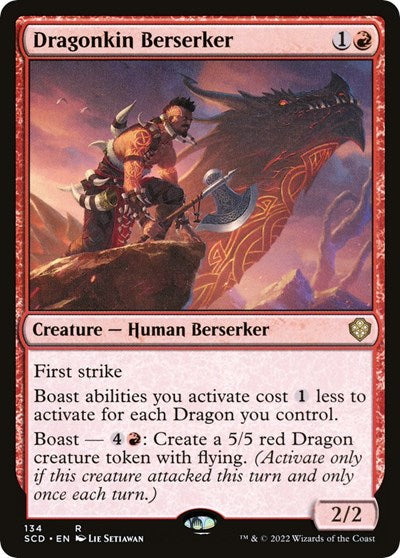 2022 Magic: The Gathering: Starter Commander Decks (SCD) - Dragonkin Berserker (#134, Rare) (, Near Mint)