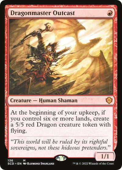 2022 Magic: The Gathering: Starter Commander Decks (SCD) - Dragonmaster Outcast (#136, Mythic Rare) (, Near Mint)