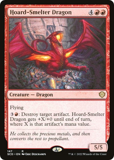 2022 Magic: The Gathering: Starter Commander Decks (SCD) - Hoard Smelter Dragon (#147, Rare) (, Near Mint)