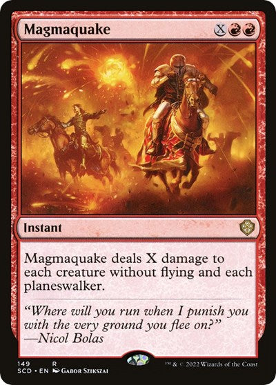 2022 Magic: The Gathering: Starter Commander Decks (SCD) - Magmaquake (#149, Rare) (, Near Mint)