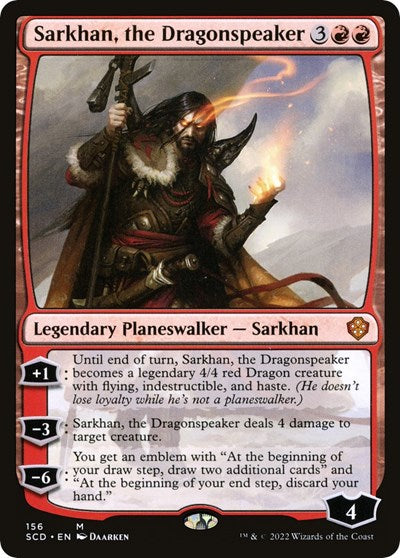 2022 Magic: The Gathering: Starter Commander Decks (SCD) - Sarkhan the Dragonspeaker (#156, Mythic Rare) (, Near Mint)