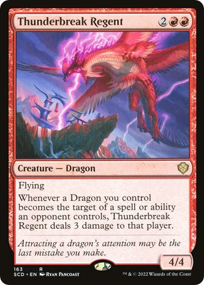 2022 Magic: The Gathering: Starter Commander Decks (SCD) - Thunderbreak Regent (#163, Rare) (, Near Mint)
