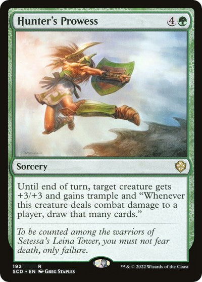 2022 Magic: The Gathering: Starter Commander Decks (SCD) - Hunters Prowess (#192, Rare) (, Near Mint)
