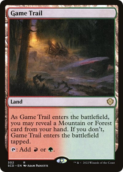 2022 Magic: The Gathering: Starter Commander Decks (SCD) - Game Trail (#302, Rare) (, Near Mint)