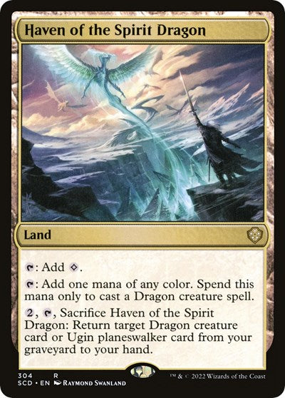 2022 Magic: The Gathering: Starter Commander Decks (SCD) - Haven of the Spirit Dragon (#304, Rare) (, Near Mint)