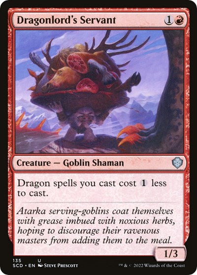2022 Magic: The Gathering: Starter Commander Decks (SCD) - Dragonlords Servant (#135, Uncommon) (, Near Mint)