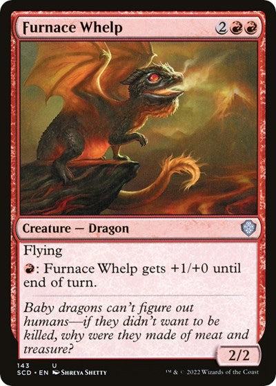 2022 Magic: The Gathering: Starter Commander Decks (SCD) - Furnace Whelp (#143, Uncommon) (, Near Mint)