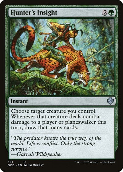 2022 Magic: The Gathering: Starter Commander Decks (SCD) - Hunters Insight (#191, Uncommon) (, Near Mint)