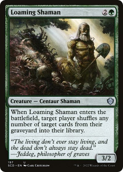 2022 Magic: The Gathering: Starter Commander Decks (SCD) - Loaming Shaman (#197, Uncommon) (, Near Mint)