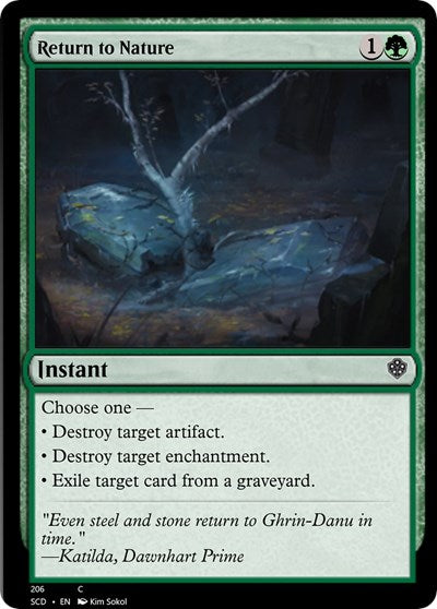 2022 Magic: The Gathering: Starter Commander Decks (SCD) - Return to Nature (#206, Common) (, Near Mint)