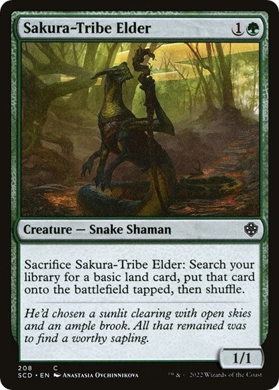 2022 Magic: The Gathering: Starter Commander Decks (SCD) - Sakura Tribe Elder (#208, Common) (, Near Mint)