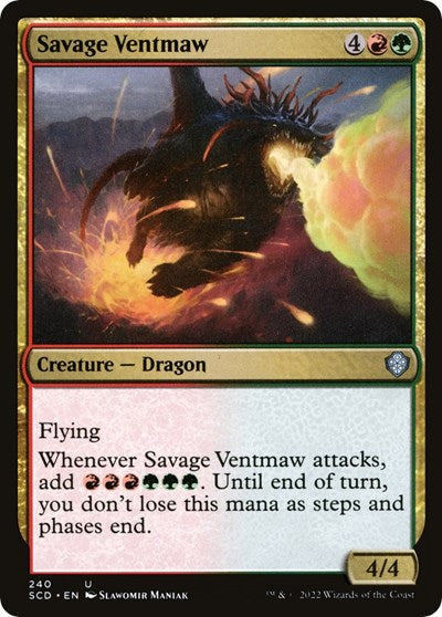2022 Magic: The Gathering: Starter Commander Decks (SCD) - Savage Ventmaw (#240, Uncommon) (, Near Mint)