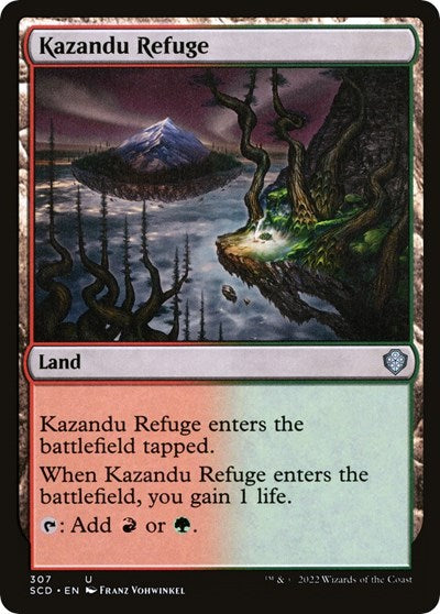 2022 Magic: The Gathering: Starter Commander Decks (SCD) - Kazandu Refuge (#307, Uncommon) (, Near Mint)
