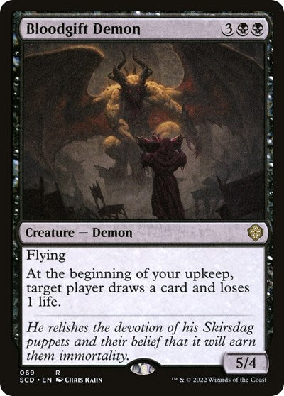 2022 Magic: The Gathering: Starter Commander Decks (SCD) - Bloodgift Demon (#69, Rare) (, Near Mint)