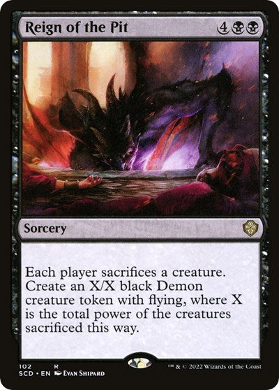 2022 Magic: The Gathering: Starter Commander Decks (SCD) - Reign of the Pit (#102, Rare) (, Near Mint)