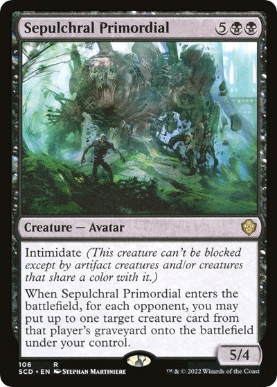 2022 Magic: The Gathering: Starter Commander Decks (SCD) - Sepulchral Primordial (#106, Rare) (, Near Mint)