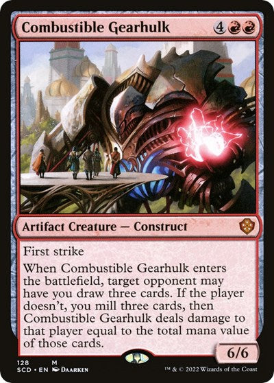 2022 Magic: The Gathering: Starter Commander Decks (SCD) - Combustible Gearhulk (#128, Mythic Rare) (, Near Mint)