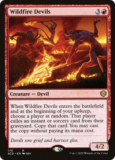 2022 Magic: The Gathering: Starter Commander Decks (SCD) - Wildfire Devils (#170, Rare) (, Near Mint)