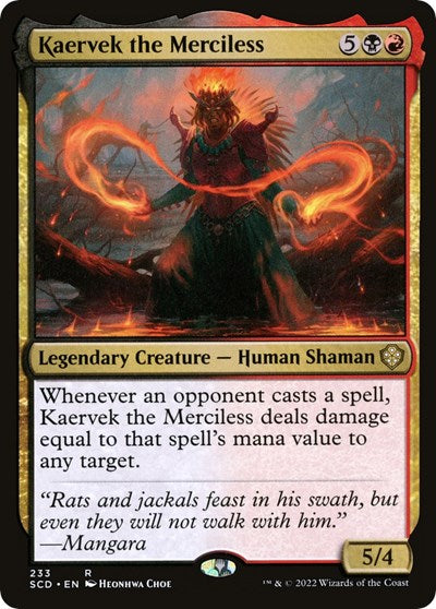 2022 Magic: The Gathering: Starter Commander Decks (SCD) - Kaervek the Merciless (#233, Rare) (, Near Mint)