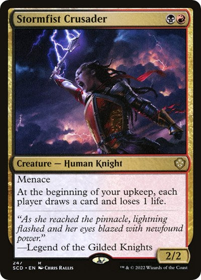 2022 Magic: The Gathering: Starter Commander Decks (SCD) - Stormfist Crusader (#247, Rare) (, Near Mint)