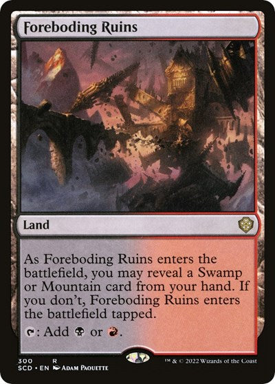 2022 Magic: The Gathering: Starter Commander Decks (SCD) - Foreboding Ruins (#300, Rare) (, Near Mint)