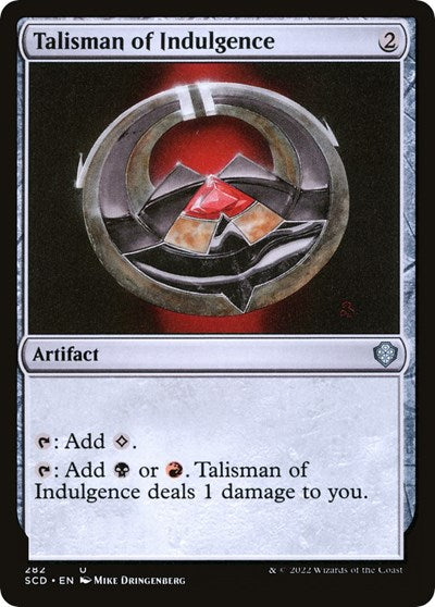 2022 Magic: The Gathering: Starter Commander Decks (SCD) - Talisman of Indulgence (#282, Uncommon) (, Near Mint)