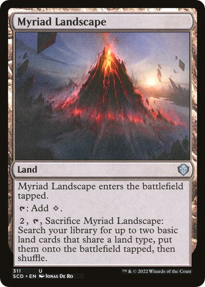 2022 Magic: The Gathering: Starter Commander Decks (SCD) - Myriad Landscape (#311, Uncommon) (, Near Mint)