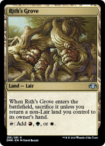 2023 Magic: The Gathering: Dominaria Remastered (DMR) - Riths Grove (#255, Uncommon) (, Lightly Played)