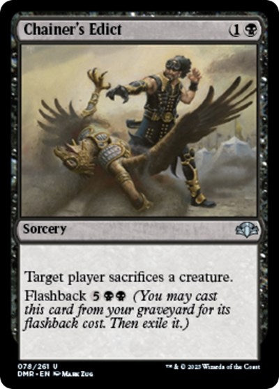 2023 Magic: The Gathering: Dominaria Remastered (DMR) - Chainers Edict (#78, Uncommon) (, Lightly Played)