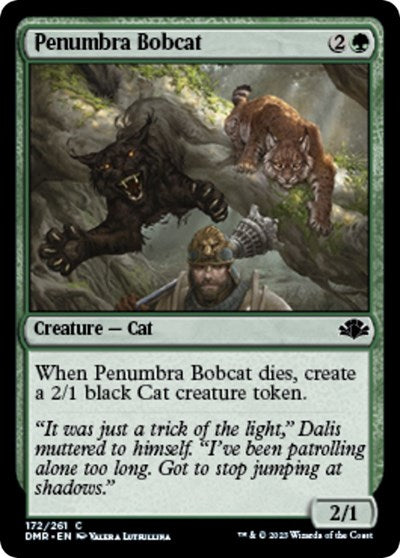 2023 Magic: The Gathering: Dominaria Remastered (DMR) - Penumbra Bobcat (#172, Common) (, Lightly Played)