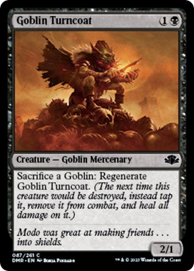 2023 Magic: The Gathering: Dominaria Remastered (DMR) - Goblin Turncoat (#87, Common) (, Lightly Played)