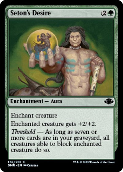 2023 Magic: The Gathering: Dominaria Remastered (DMR) - Setons Desire (#176, Common) (, Lightly Played)