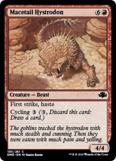 2023 Magic: The Gathering: Dominaria Remastered (DMR) - Macetail Hystrodon (#130, Common) (, Lightly Played)