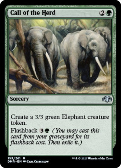 2023 Magic: The Gathering: Dominaria Remastered (DMR) - Call of the Herd (#153, Uncommon) (, Lightly Played)