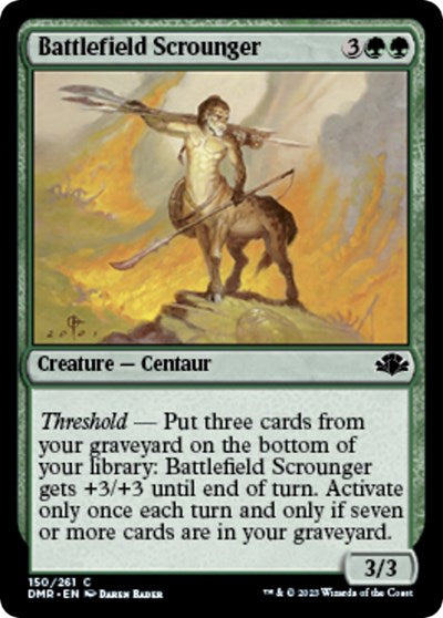 2023 Magic: The Gathering: Dominaria Remastered (DMR) - Battlefield Scrounger (#150, Common) (, Lightly Played)