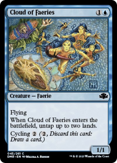 2023 Magic: The Gathering: Dominaria Remastered (DMR) - Cloud of Faeries (#43, Common) (, Lightly Played)