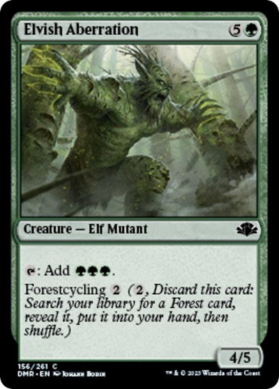 2023 Magic: The Gathering: Dominaria Remastered (DMR) - Elvish Aberration (#156, Common) (, Lightly Played)