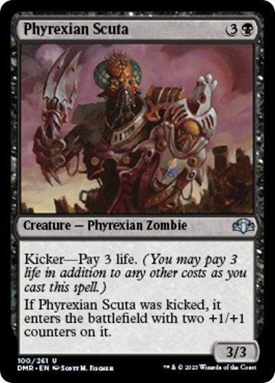 2023 Magic: The Gathering: Dominaria Remastered (DMR) - Phyrexian Scuta (#100, Uncommon) (, Lightly Played)