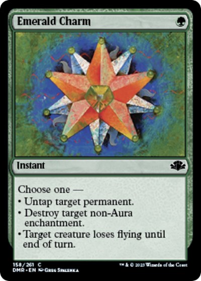 2023 Magic: The Gathering: Dominaria Remastered (DMR) - Emerald Charm (#158, Common) (, Lightly Played)