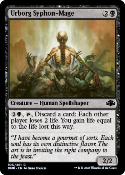 2023 Magic: The Gathering: Dominaria Remastered (DMR) - Urborg Syphon Mage (#106, Common) (, Lightly Played)
