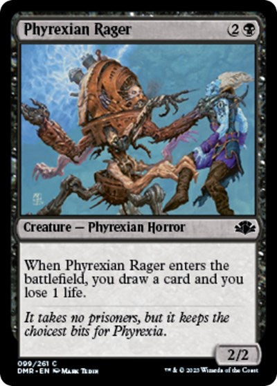 2023 Magic: The Gathering: Dominaria Remastered (DMR) - Phyrexian Rager (#99, Common) (, Lightly Played)