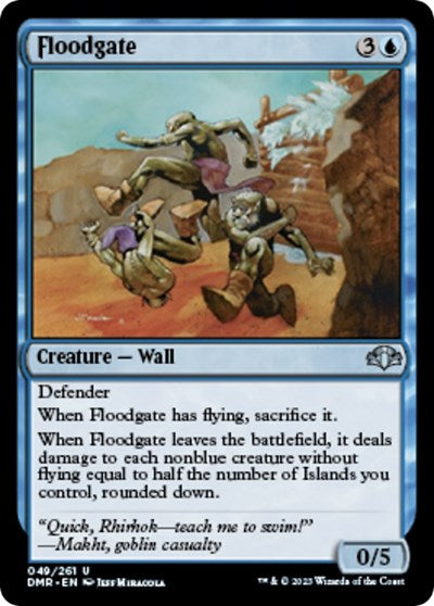 2023 Magic: The Gathering: Dominaria Remastered (DMR) - Floodgate (#49, Uncommon) (, Lightly Played)