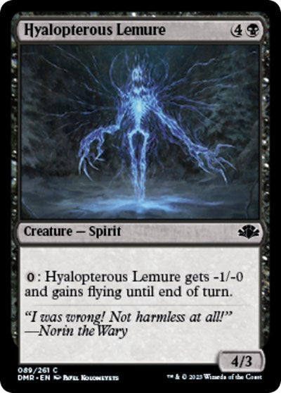 2023 Magic: The Gathering: Dominaria Remastered (DMR) - Hyalopterous Lemure (#89, Common) (, Lightly Played)
